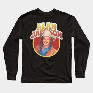 Alan Jackson Country Music Legend Long Sleeve T-Shirt